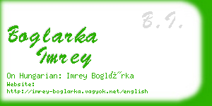 boglarka imrey business card